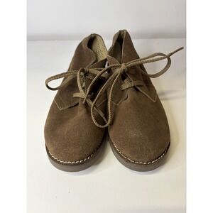 J Crew Crewcuts Kid's Calvert Boots Brown Leather Suede Tie Closure Size K2